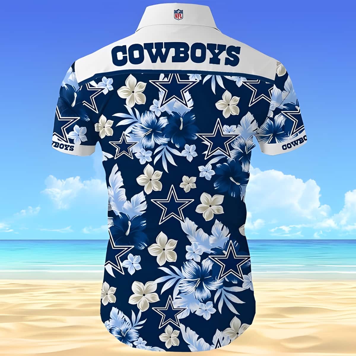 Dallas Cowboys Hawaiian Shirt Tropical Flower All Over Print Dallas Cowboys Hawaiian Shirt Tropical Flower All Over Print