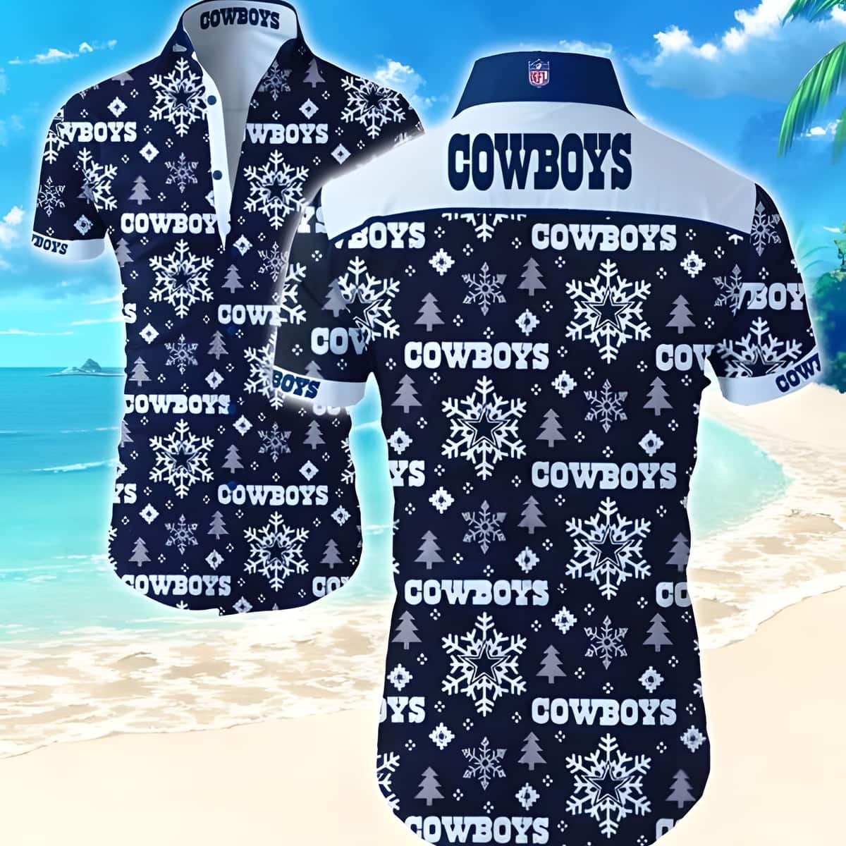 NFL Dallas Cowboys Hawaiian Shirt Christmas Gift For Beach Lovers NFL Dallas Cowboys Hawaiian Shirt Christmas Gift For Beach Lovers