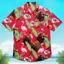 Kansas City Chiefs Hawaiian Shirt Flamingo Banana Leaf Kansas City Chiefs Hawaiian Shirt Flamingo Banana Leaf