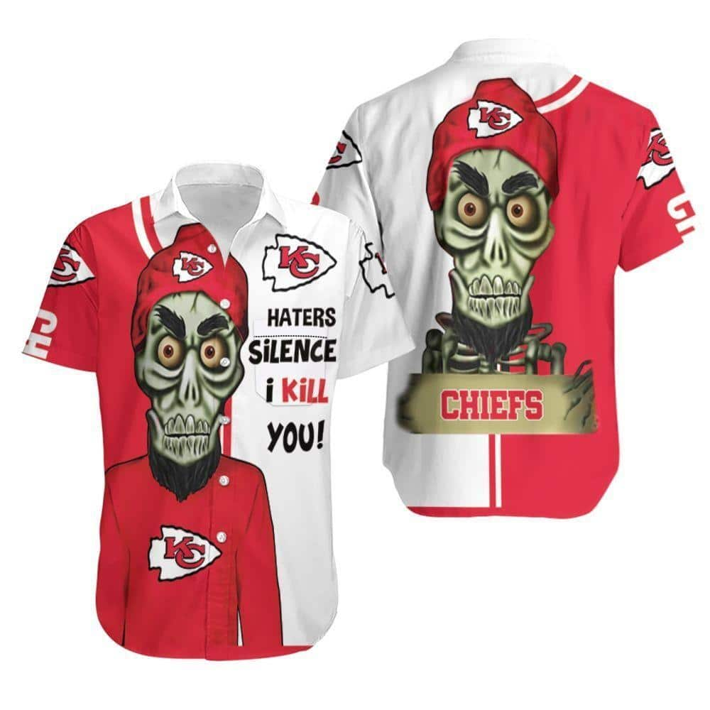 Kansas City Chiefs Hawaiian Shirt Haters Silence I Kill You