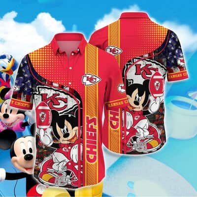 Disney Mickey Mouse Kansas City Chiefs Hawaiian Shirt Summer Holiday Gift Disney Mickey Mouse Kansas City Chiefs Hawaiian Shirt Summer Holiday Gift