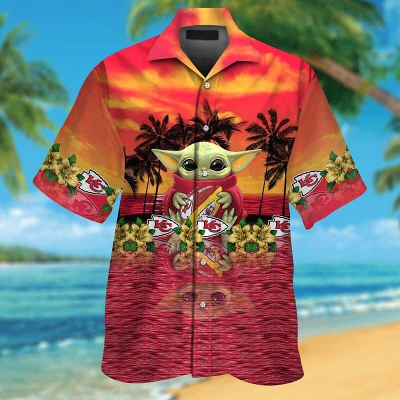 Baby Yoda Star Wars Kansas City Chiefs Hawaiian Shirt Best Beach Gift Baby Yoda Star Wars Kansas City Chiefs Hawaiian Shirt Best Beach Gift