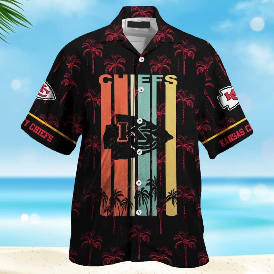 Vintage NFL Kansas City Chiefs Hawaiian Shirt Summer Beach Gift Vintage NFL Kansas City Chiefs Hawaiian Shirt Summer Beach Gift