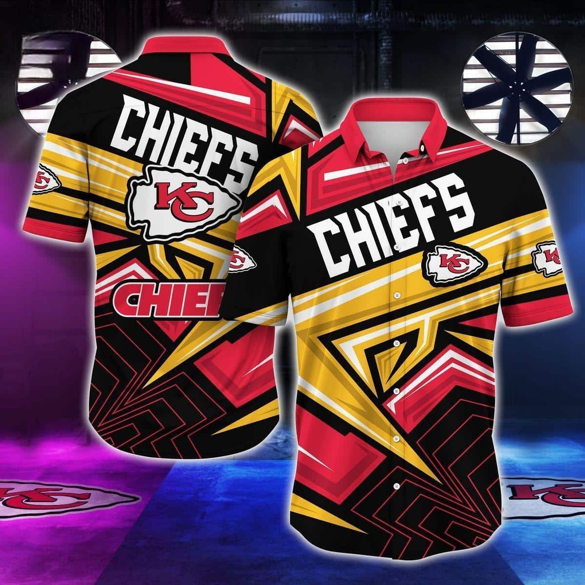 NFL Kansas City Chiefs Hawaiian Shirt Summer Beach Gift NFL Kansas City Chiefs Hawaiian Shirt Summer Beach Gift