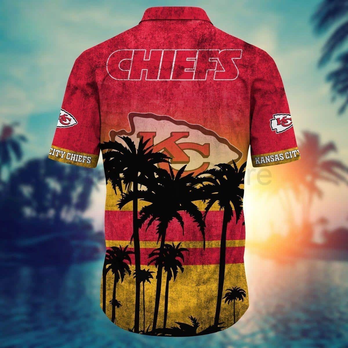 Kansas City Chiefs Hawaiian Shirt Beach Vacation Gift Kansas City Chiefs Hawaiian Shirt Beach Vacation Gift