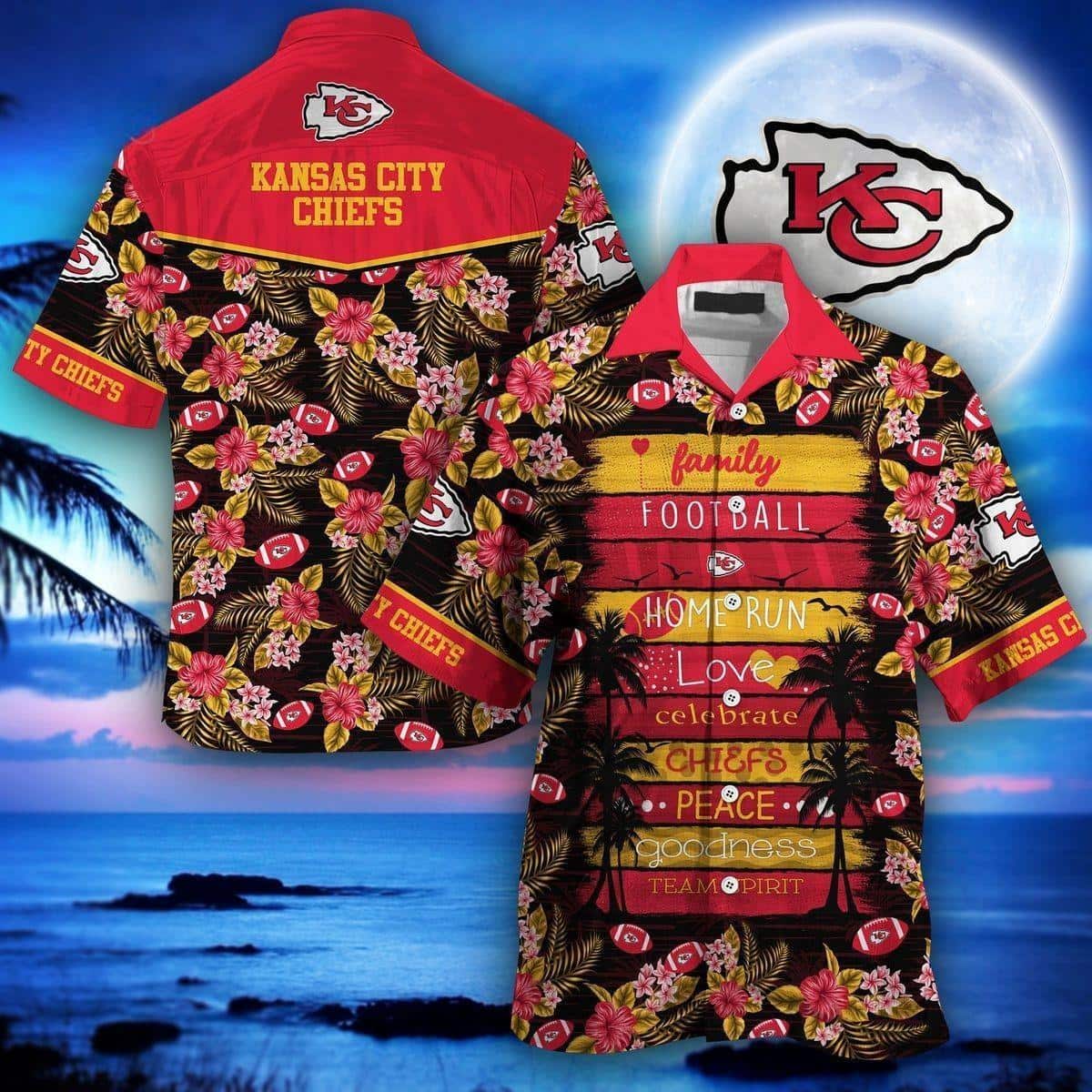 Kansas City Chiefs Hawaiian Shirt Family Football Homerun Kansas City Chiefs Hawaiian Shirt Family Football Homerun