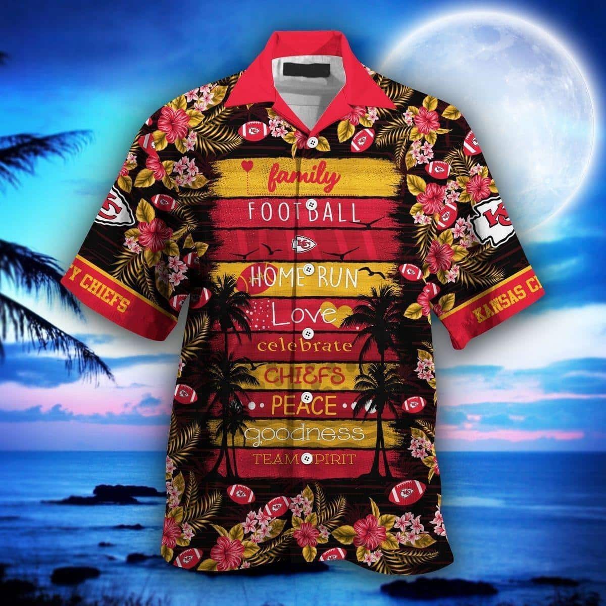 Kansas City Chiefs Hawaiian Shirt Family Football Homerun Kansas City Chiefs Hawaiian Shirt Family Football Homerun