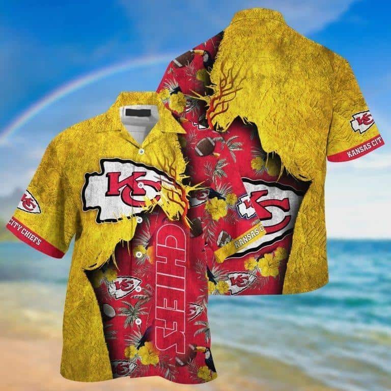 Kansas City Chiefs Hawaiian Shirt Gift For Beach Trip Kansas City Chiefs Hawaiian Shirt Gift For Beach Trip