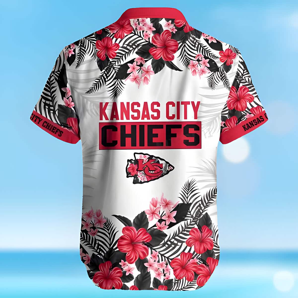 Kansas City Chiefs Hawaiian Shirt Hibiscus Flowers Pattern Kansas City Chiefs Hawaiian Shirt Hibiscus Flowers Pattern