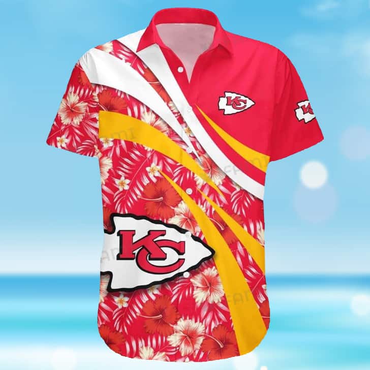 NFL Kansas City Chiefs Hawaiian Shirt Trendy Summer Gift NFL Kansas City Chiefs Hawaiian Shirt Trendy Summer Gift