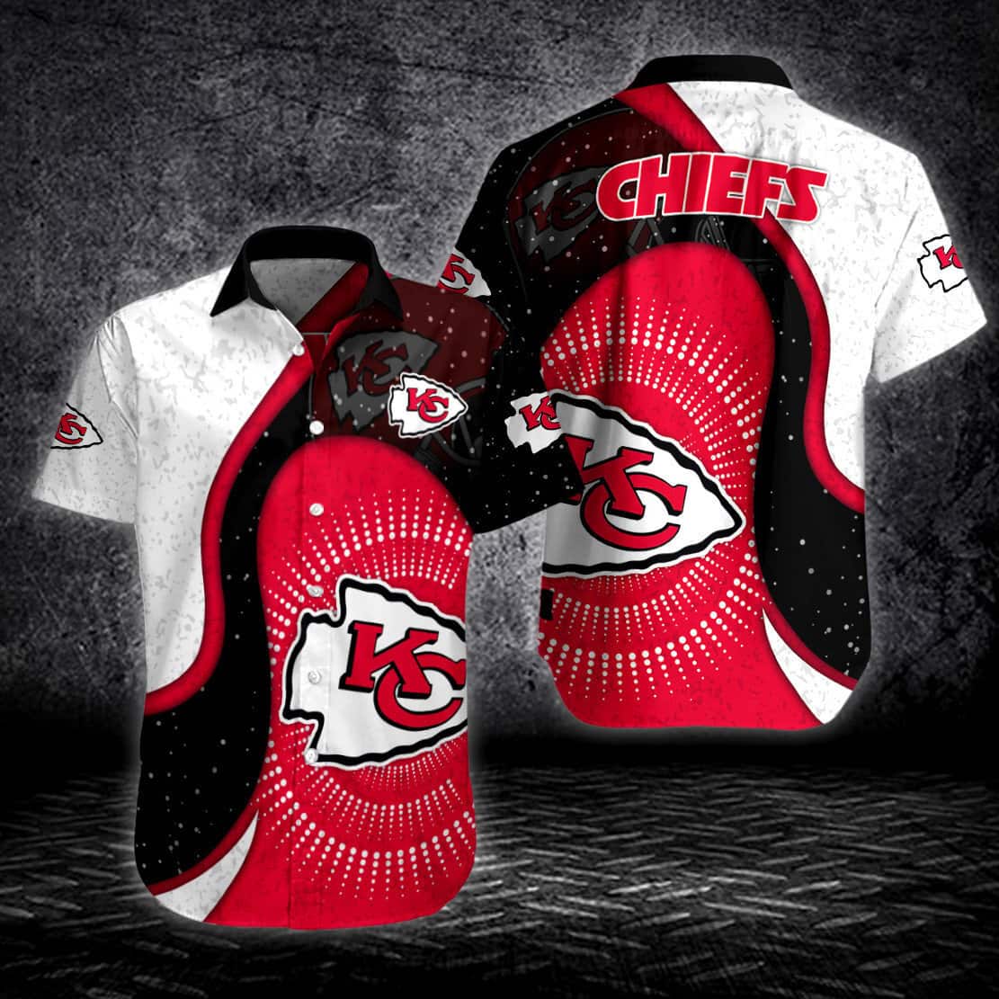 NFL Kansas City Chiefs Hawaiian Shirt Trendy Summer Gift For Football Fans NFL Kansas City Chiefs Hawaiian Shirt Trendy Summer Gift For Football Fans