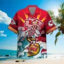 NFL Kansas City Chiefs Hawaiian Shirt Grateful Dead Beach Gift For Dad