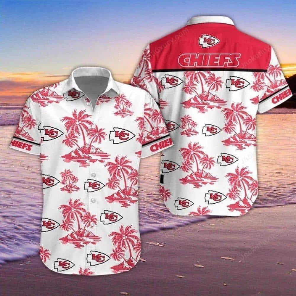 Kansas City Chiefs Hawaiian Shirt Island Pattern Beach Gift For Friend