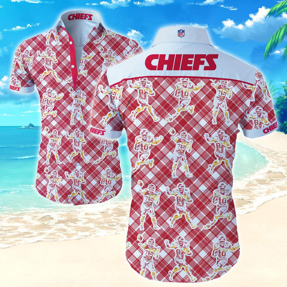 NFL Kansas City Chiefs Hawaiian Shirt Beach Gift For Best Friend