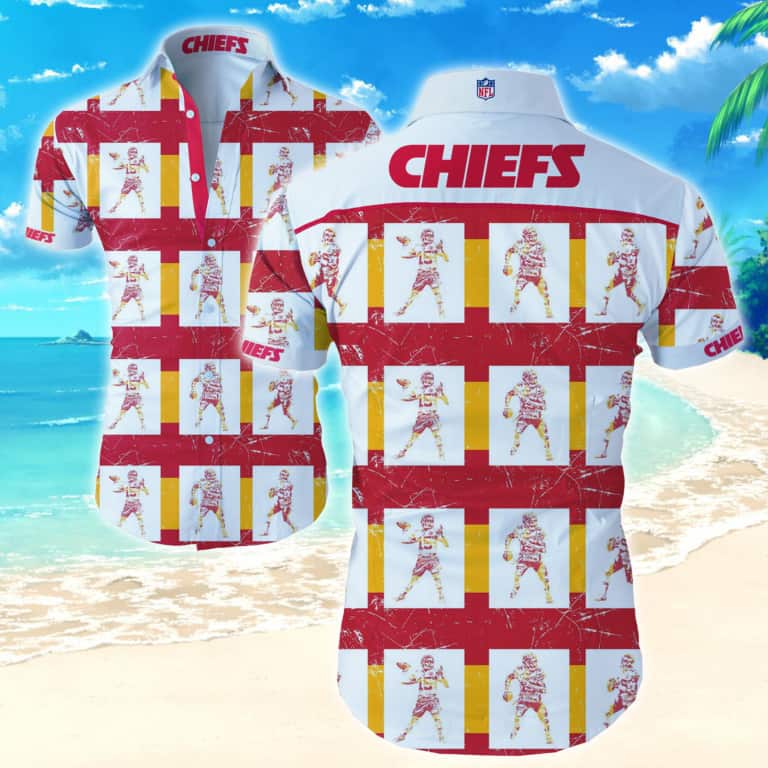 Kansas City Chiefs Hawaiian Shirt Beach Gift For NFL Fans Kansas City Chiefs Hawaiian Shirt Beach Gift For NFL Fans