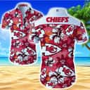 NFL Kansas City Chiefs Hawaiian Shirt Hibiscus Flowers Pattern NFL Kansas City Chiefs Hawaiian Shirt Hibiscus Flowers Pattern