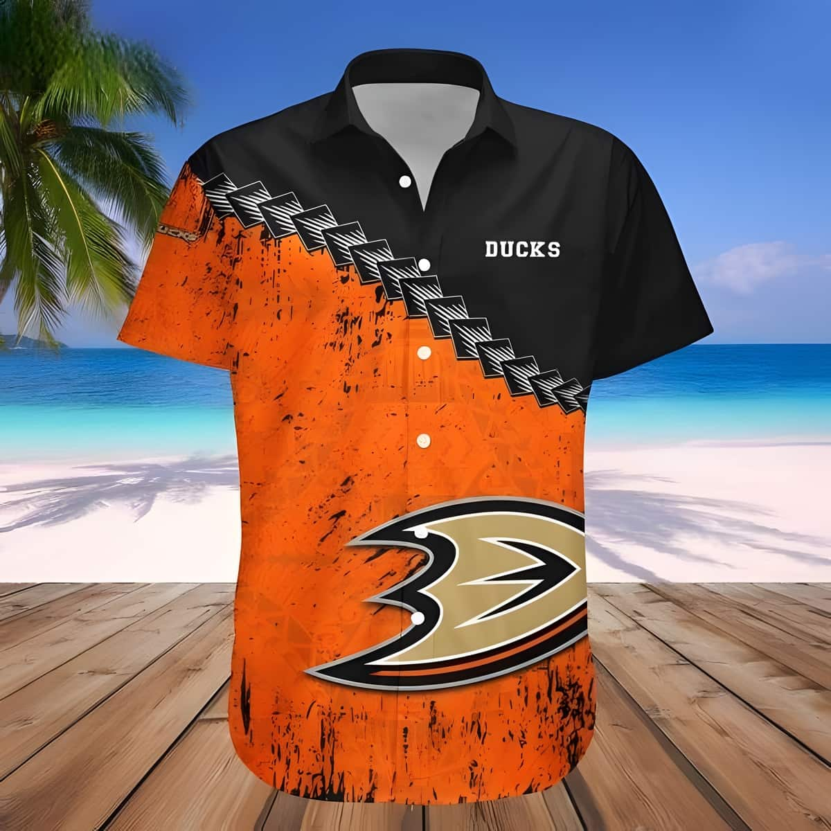 Anaheim Ducks Hawaiian Shirt Beach Gift For Dad