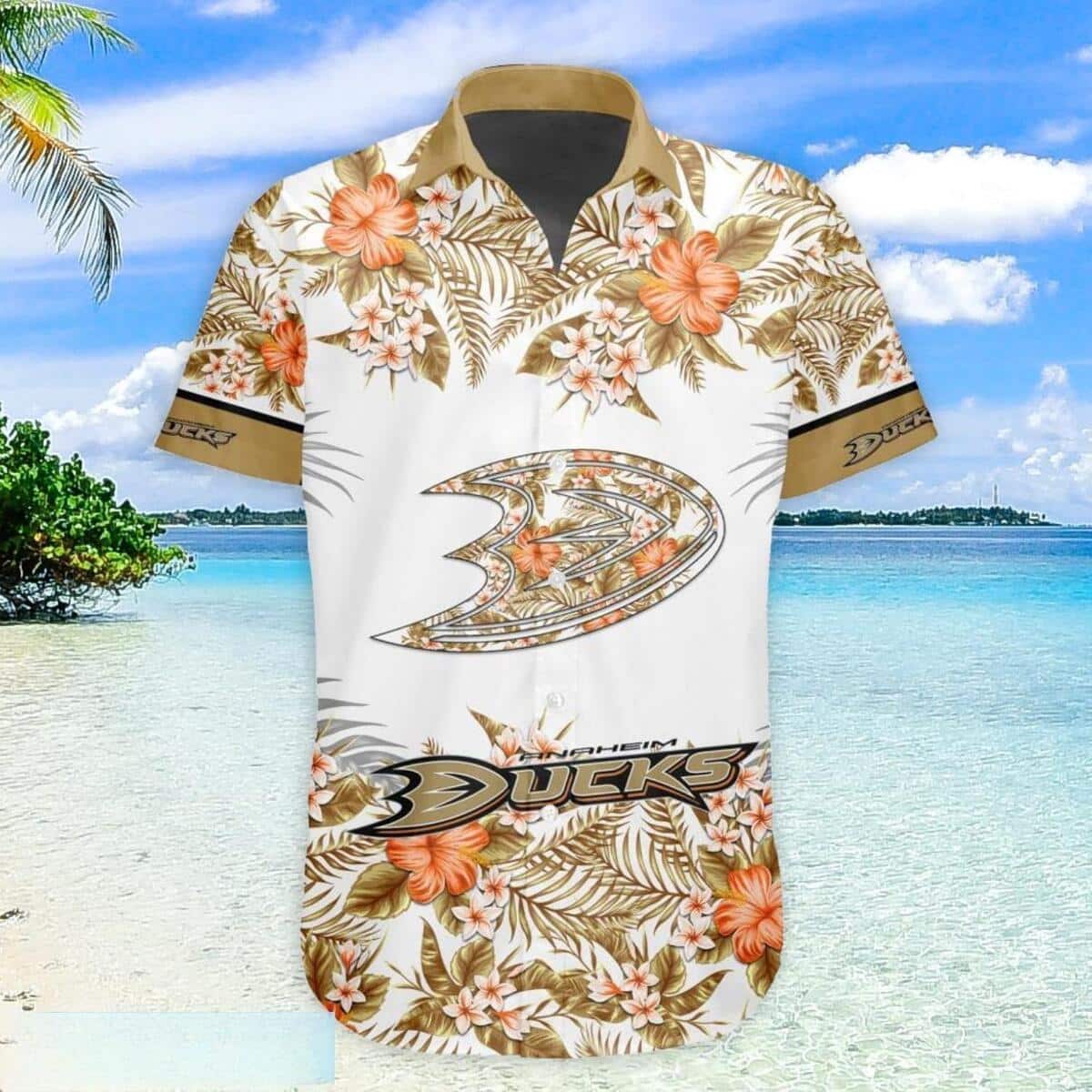 NHL Anaheim Ducks Hawaiian Shirt Summer Beach Gift NHL Anaheim Ducks Hawaiian Shirt Summer Beach Gift
