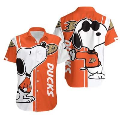Snoopy NHL Anaheim Ducks Hawaiian Shirt Gift For Beach Trip