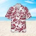 Dr Pepper Beer Hawaiian Shirt Tropical Flower Pattern Practical Beach Gift