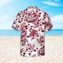 Dr Pepper Beer Hawaiian Shirt Tropical Flower Pattern Practical Beach Gift