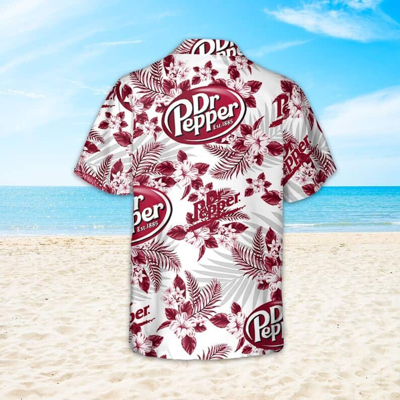 Dr Pepper Beer Hawaiian Shirt Tropical Flower Pattern Practical Beach Gift Dr Pepper Beer Hawaiian Shirt Tropical Flower Pattern Practical Beach Gift