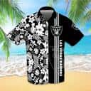 Las Vegas Raiders Hawaiian Shirt Tropical Turtle Pattern Beach Lovers Gift