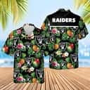 Las Vegas Raiders Hawaiian Shirt Pineapple Pattern Beach Gift For Him Las Vegas Raiders Hawaiian Shirt Pineapple Pattern Beach Gift For Him