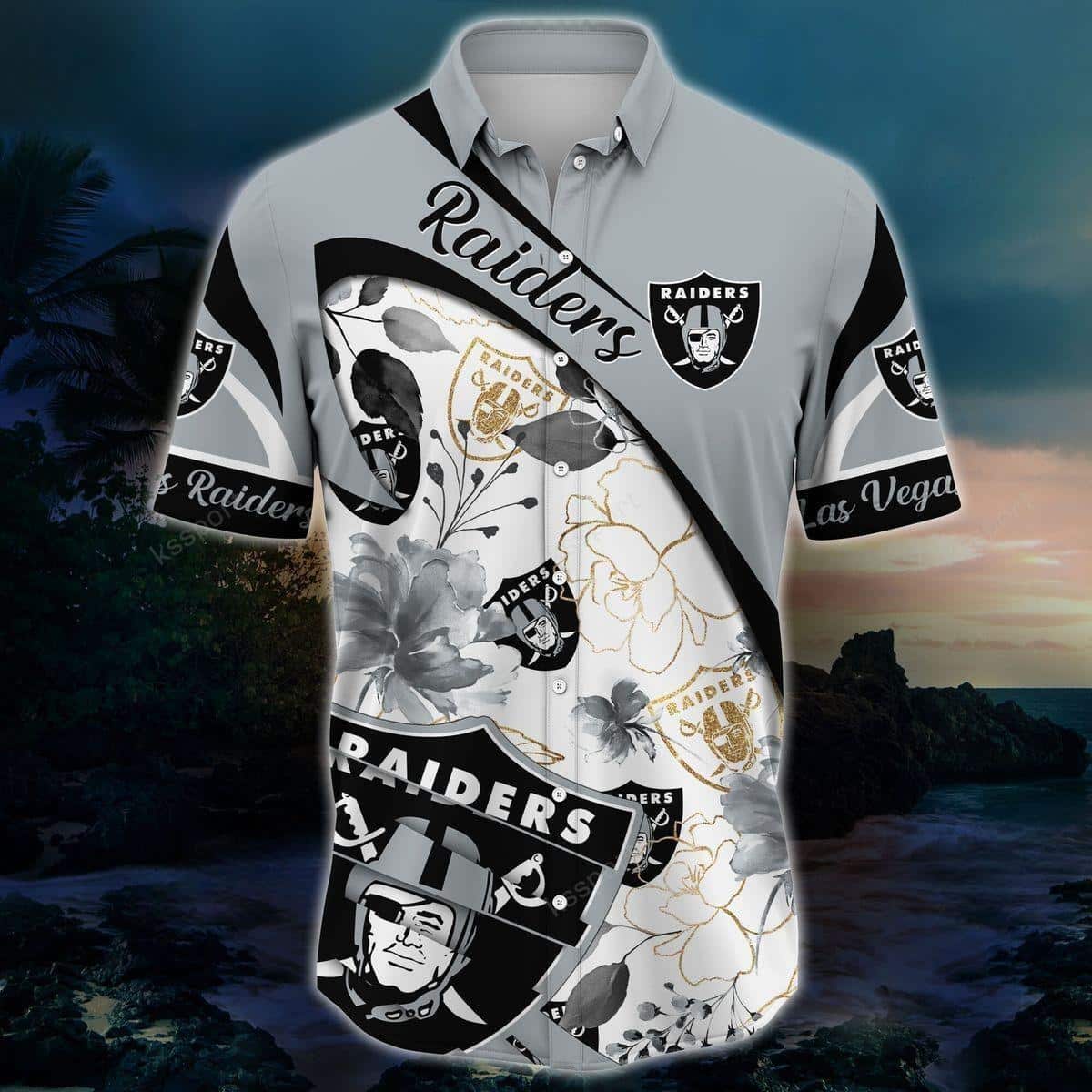 NFL Las Vegas Raiders Hawaiian Shirt Summer Gift For Friend NFL Las Vegas Raiders Hawaiian Shirt Summer Gift For Friend