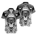 Horror Skull NFL Las Vegas Raiders Hawaiian Shirt For Football Fans Horror Skull NFL Las Vegas Raiders Hawaiian Shirt For Football Fans