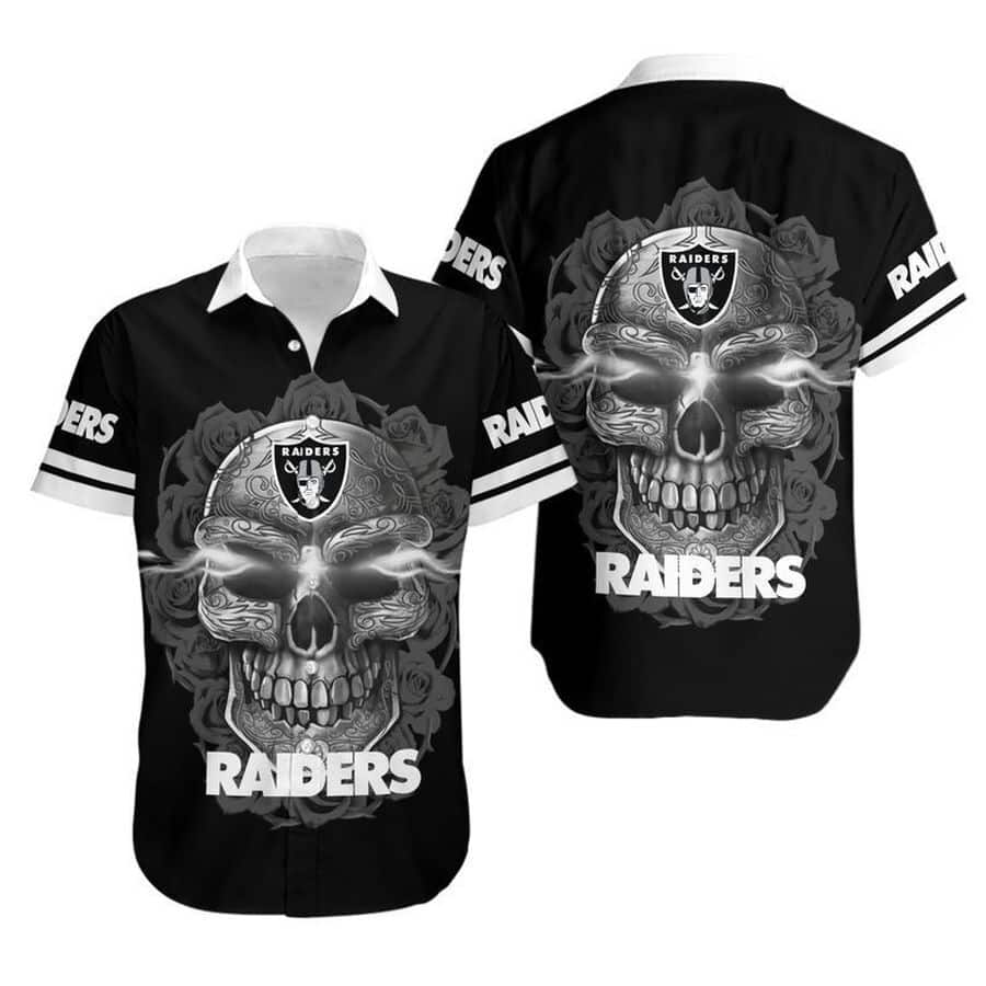 Sugar Skull NFL Las Vegas Raiders Hawaiian Shirt Football Gift For Players Sugar Skull NFL Las Vegas Raiders Hawaiian Shirt Football Gift For Players