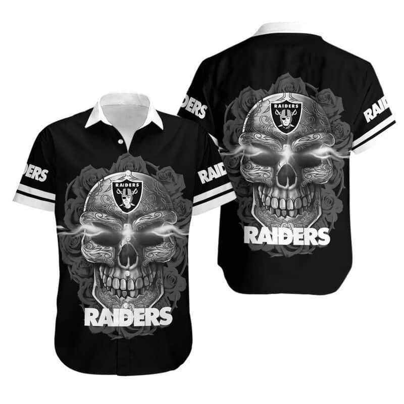 Sugar Skull NFL Las Vegas Raiders Hawaiian Shirt Football Gift For Players Sugar Skull NFL Las Vegas Raiders Hawaiian Shirt Football Gift For Players