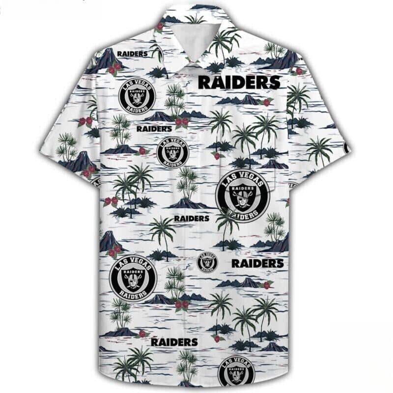 NFL Las Vegas Raiders Hawaiian Shirt Beach Pattern NFL Las Vegas Raiders Hawaiian Shirt Beach Pattern