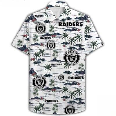 NFL Las Vegas Raiders Hawaiian Shirt Beach Pattern NFL Las Vegas Raiders Hawaiian Shirt Beach Pattern
