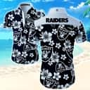 Hibiscus Flower Pattern With Las Vegas Raiders Hawaiian Shirt