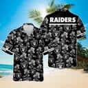 Las Vegas Raiders Hawaiian Shirt Island Pattern Trendy Summer Gift