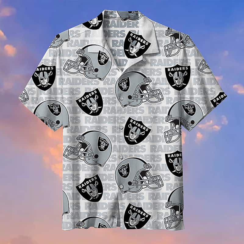 Football Helmet NFL Las Vegas Raiders Hawaiian Shirt Football Helmet NFL Las Vegas Raiders Hawaiian Shirt