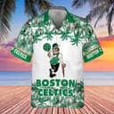 NBA Boston Celtics Hawaiian Shirt Palm Trees Beach Vacation Gift