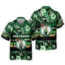NBA Boston Celtics Hawaiian Shirt Summer Flower Pattern NBA Boston Celtics Hawaiian Shirt Summer Flower Pattern