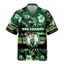 NBA Boston Celtics Hawaiian Shirt Summer Flower Pattern NBA Boston Celtics Hawaiian Shirt Summer Flower Pattern