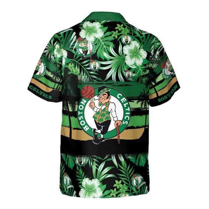NBA Boston Celtics Hawaiian Shirt Summer Flower Pattern NBA Boston Celtics Hawaiian Shirt Summer Flower Pattern