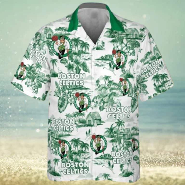 Boston Celtics Hawaiian Shirt Island Pattern Gift For Beach Trip