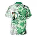 Boston Celtics Hawaiian Shirt Hibiscus Flower Pattern