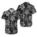 Las Vegas Raiders Hawaiian Shirt Flower Pattern All Over Print Las Vegas Raiders Hawaiian Shirt Flower Pattern All Over Print