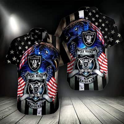 Las Vegas Raiders Hawaiian Shirt Independence Day 4th Of July