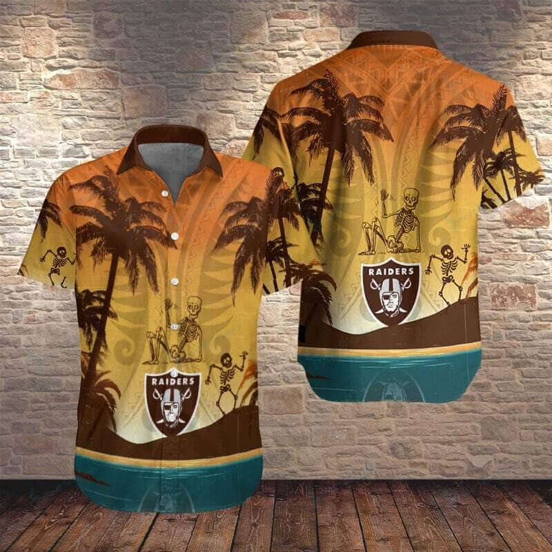 Retro Las Vegas Raiders Hawaiian Shirt Gift For Football Fans