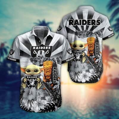 Baby Yoda Star Wars NFL Las Vegas Raiders Hawaiian Shirt Baby Yoda Star Wars NFL Las Vegas Raiders Hawaiian Shirt