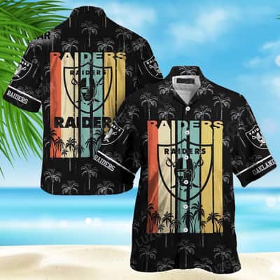 Retro NFL Las Vegas Raiders Hawaiian Shirt Beach Gift For Him Retro NFL Las Vegas Raiders Hawaiian Shirt Beach Gift For Him