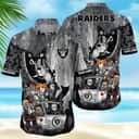 Halloween Characters With Las Vegas Raiders Hawaiian Shirt Halloween Characters With Las Vegas Raiders Hawaiian Shirt