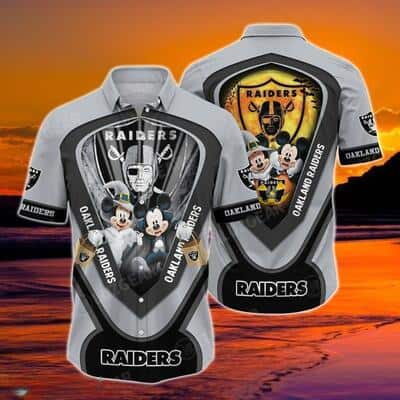 Disney Mickey Halloween Night Las Vegas Raiders Hawaiian Shirt Disney Mickey Halloween Night Las Vegas Raiders Hawaiian Shirt